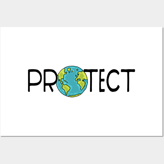 Protect Earth Wall Art by Jitterfly